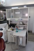 Aidee Dental Furniture model 5551 including contents, with computer monitor but no desktop PC