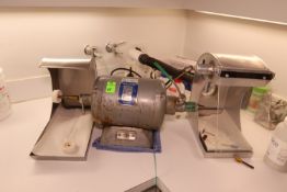 Baldor polishing/dental lathe, model 437B, with dust guards