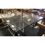 PERSPEX & GLASS COFFEE TABLE - EX SHOW FLAT BY CAREW JONES.CO.UK