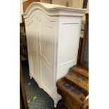 PAINTED FRENCH ARMOIRE