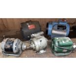 Five electric motors by manufacturers AC Motor, ASEA and Brook Crompton. (5).