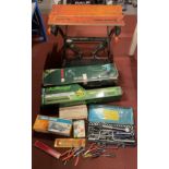 A boxed Bosch AHS 45-16 240v hedge trimmer, a boxed Challenge PHT420 240v 400w hedge trimmer, Tool