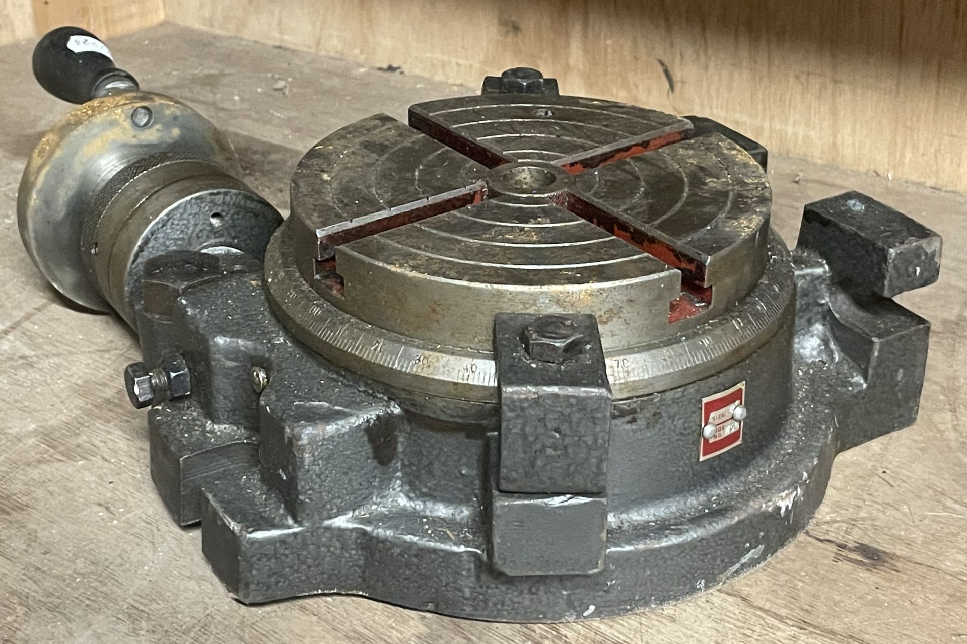 A horizontal and vertical 6" rotary lathe table. - Image 2 of 2