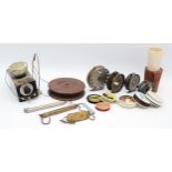 A Roddy 310 ventilated fly fishing reel, steel line guard, steel foot, single handle operation 8cm