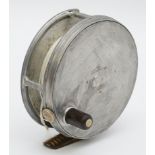 Hardy Bros Ltd, The 'Perfect' Duplicated Mark II fly fishing reel, ribbed brass foot, single