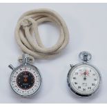 Tag Heuer Trackstar, a stainless steel pocket stop watch, having 7 jewel movement, diameter 50mm,