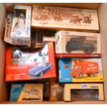 A collection of various boxed diecast model vehicles, including Mattel 'Hot Wheels' Corgi 'Archive',