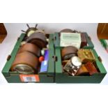 A collection of mid twentieth century and later clocks to include, carriage clocks, mantel clocks
