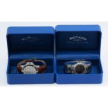 Rotary, a stainless steel quartz day date gentleman's wristwatch, white dial with white markers,