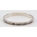 Tiffany & Co, a silver concave bangle, 60mm, London 2007, 31.7g