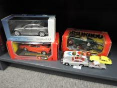 Modern Die-casts, Burago 1:24 scale 1504 Ferrari Testarossa (1984), 1502 Jaguar XK120 Roadster (