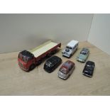 Spot-On Playworn Die-casts, Mamouth Major 8 Wheel Road Services Wagon with drop tail gate, LWB
