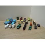 Mixed Die-cast and Plastic Models, Mebetoys Mattel 8556 Fiat 120, Husky Martin Walter Ford Transit