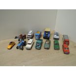 Corgi Playworn Die-casts, Smith's Carrier Van Joe's Diner, 420 Ford Thames Caravan, Massey