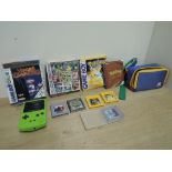 Nintendo Game Boy Colour in Green, Model No CGB-001 CH1 2578026 with Pokemon Special Pikachu Edition