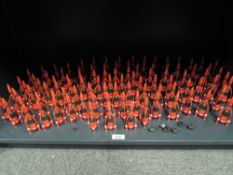 Matchbox 1992 ITC ENT GRP LTD Thunderbirds 3 Vehicles all in red, 98 in total, most appear