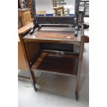 A vintage mahogany tea trolley (Sopwith of Newcastle)