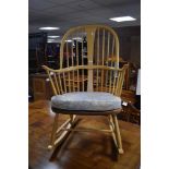 A modern Ercol Windsor style rocking chair