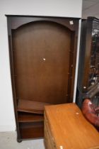 A modern mahogany effect bookshelf