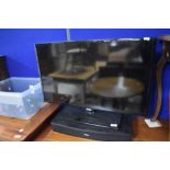 A Samsung 32inch flat screen TV and Bose TV speaker etc