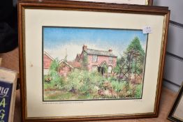 Three 20th-century framed prints, to include 'Elgar Birthplace Lower Broadheath Worcester' and '