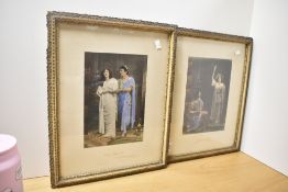 Two early 20th-century framed prints, to include 'The Sign of the Cross' and 'What is this