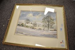 Alan J Paynes (British 20th century) a group of five watercolours, four being landscapes and one a