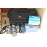 Praktica BX20 SLR 35mm film camera with Praktica 50mm f1.8 MC lens and Prakticar 35-70mm f3.5-4.8 MC