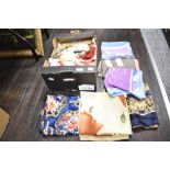 A selection of late 20th-century to modern mixed soft goods, to include a collection of ten lace