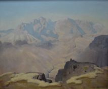 *Local Interest* Delmar Banner (German 1896 - 1983) Oil on canvas, a Lake District landscape