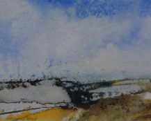 Katharine Holmes (British B.1962) Watercolour 'A Bright Showery Day on Boss Moor', an abstract study