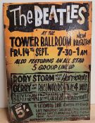 A Beatles repro tin sign - 22 x 29 cm