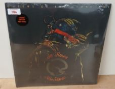 A Queens of the Stone Age ' in times new roman ' sealed and rare silver vinyl album M/M