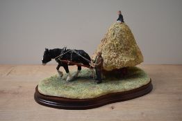 A limited edition Border Fine Arts agricultural study 'Hay Bogie' model number B0698, designed by