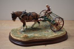 A limited edition Border Fine Arts agricultural study 'Loose Raking' model number B0697, designed by