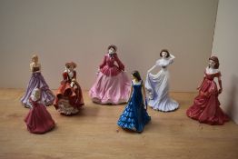 A group of four Coalport bone china figurines including a limited edition The Catherine Cookson