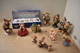 A group of ten David Corbridge Piggin' studies comprising 'A-tten-ton!' (Professionals) 2003 with