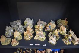 A large selection of twenty Lilliput Lane models to include 'Little Moreton Hall', 'Snowdon Lodge'