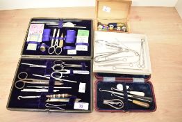 A quantity of early to mid 20th-century sewing notions, to needles, small steel sewing scissors,