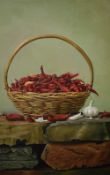 After Liu Xiangdong (Chinese Contemporary) oil on canvas still life study, a reproduction by an