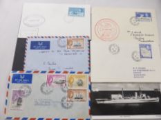 FALKLAND ISLANDS 1950's/60's DECEPTION ISLAND - RANGE OF COVERS Range of 5 covers from Deception