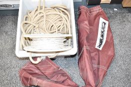 Modern Sail and Ropes, mainly off model Boats, in plastic box
