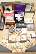 A good collection of mens cufflinks including Masonic interest as well as pin badges and horse
