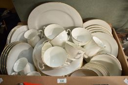 A Mayfair China part dinner service (50) including dinner and side plates, dishes and soup bowls and
