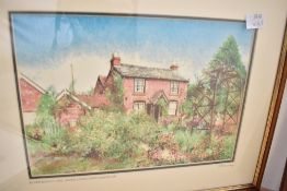Three 20th-century framed prints, to include 'Elgar Birthplace Lower Broadheath Worcester' and '