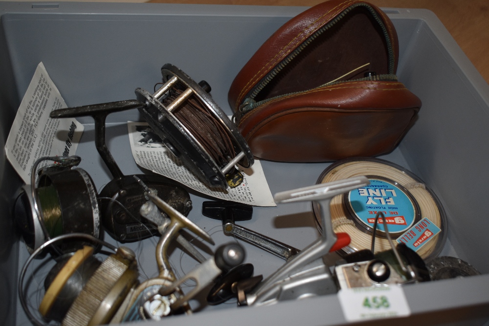 3 vintage spinning reels a Mitchell 810, an Ambidex mark six and a Daiwa 1050 along with a
