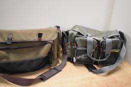 Two fishing bags and contents one by Wychwood and one by Airflo