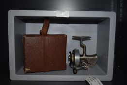 A Hardy Altex Mk1 LHW spinning reel, fixed handle, screw plain side plate, spring bail arm 1932
