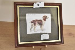 A small early 20th-century framed John Player and Sons cigarette card featuring an English