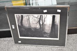 *Local Interest* Contemporary monochromatic photographic print 'Bell Intake' capturing the Lake